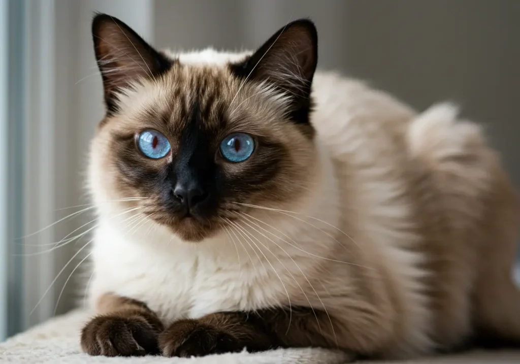 brown ragdoll cat